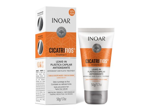 Inoar Cicatrifios Vitamin C Leave-In Balm Nenuplaunamas balzamas su vitaminu C 50ml